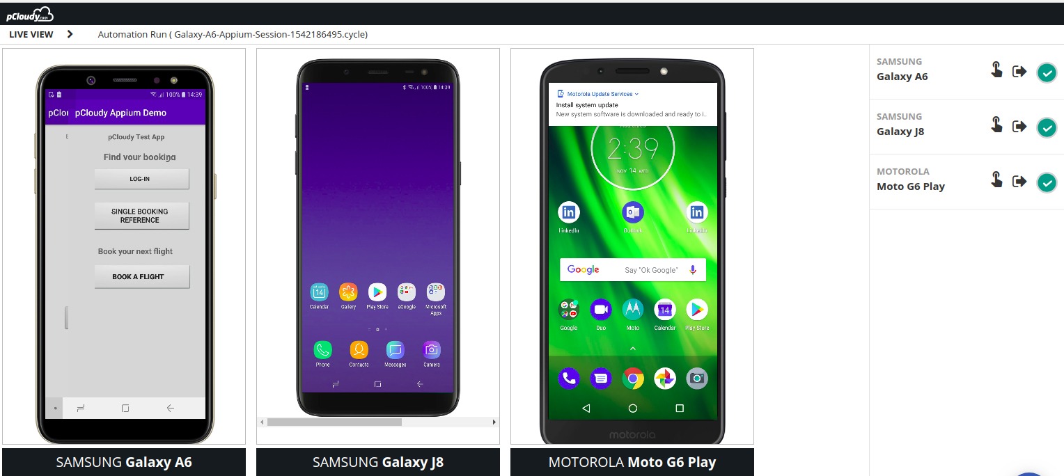 Live View on devices